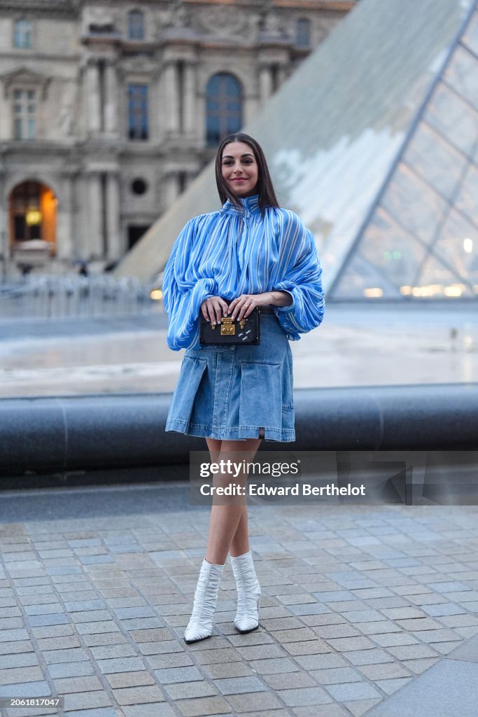 Street Style - Paris Fashion Week - Womenswear Fall/Winter 2024/2025 - Day Nine
