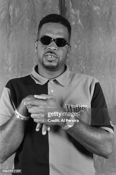 Rapper Luther Campbell of the group 2 Live Crew wears a Miami Marlins polo shirt when he appears in a portrait taken on July 22, 1993 in New York...