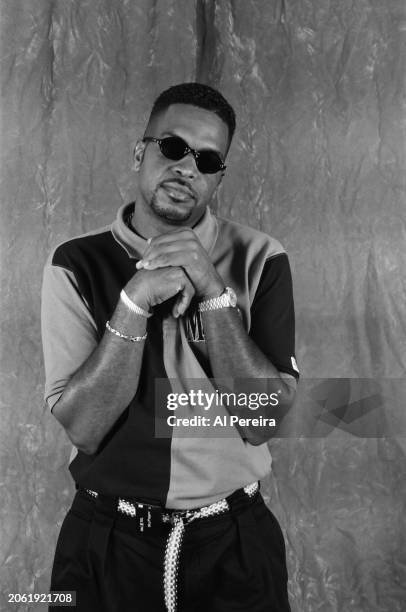 Rapper Luther Campbell of the group 2 Live Crew wears a Miami Marlins polo shirt when he appears in a portrait taken on July 22, 1993 in New York...