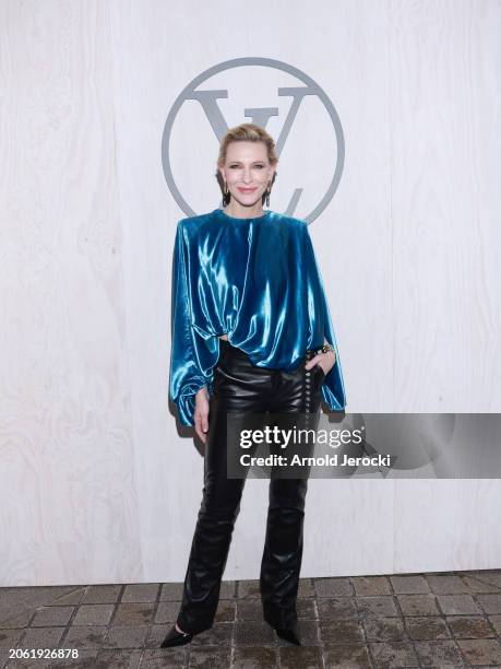 Cate Blanchett attends the Louis Vuitton Womenswear Fall/Winter 2024-2025 show as part of Paris Fashion Week on March 05, 2024 in Paris, France.