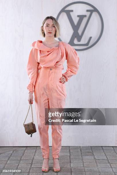 Saoirse Ronan attends the Louis Vuitton Womenswear Fall/Winter 2024-2025 show as part of Paris Fashion Week on March 05, 2024 in Paris, France.