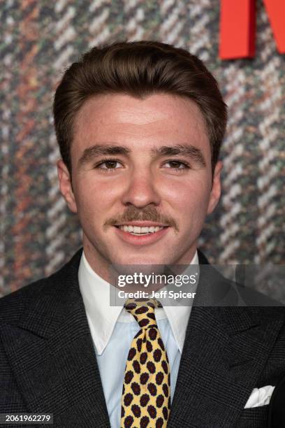 Rocco Ritchie attends the UK Series Global Premiere of "The Gentlemen" at the Theatre Royal Drury Lane on March 05, 2024 in London, England.