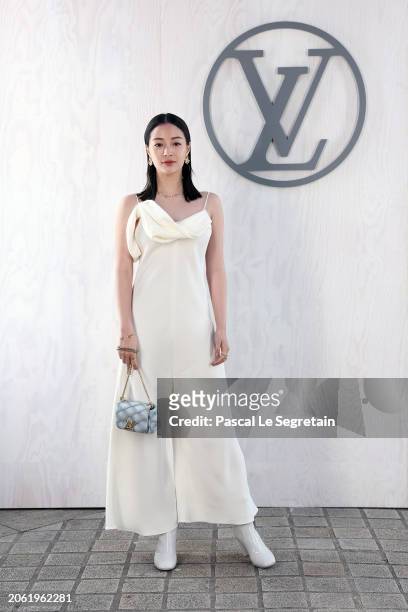 Suzu Hirose attends the Louis Vuitton Womenswear Fall/Winter 2024-2025 show as part of Paris Fashion Week on March 05, 2024 in Paris, France.