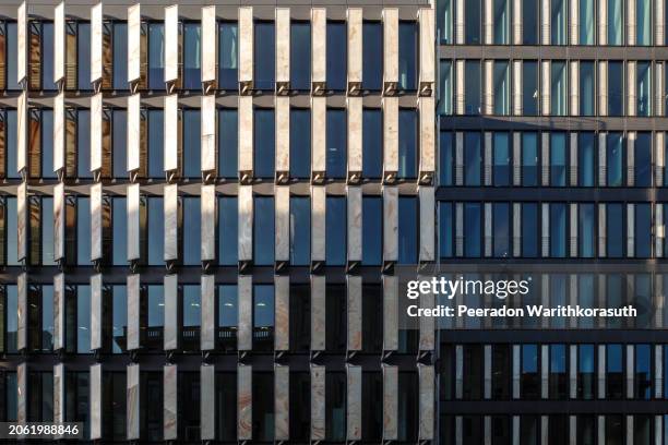 modern office building facades. - high density lipoprotein stock pictures, royalty-free photos & images