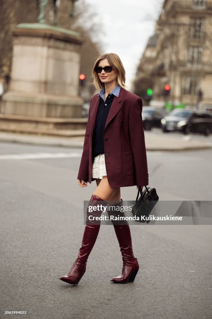 Street Style - Paris Fashion Week - Womenswear Fall/Winter 2024/2025 - Day Nine