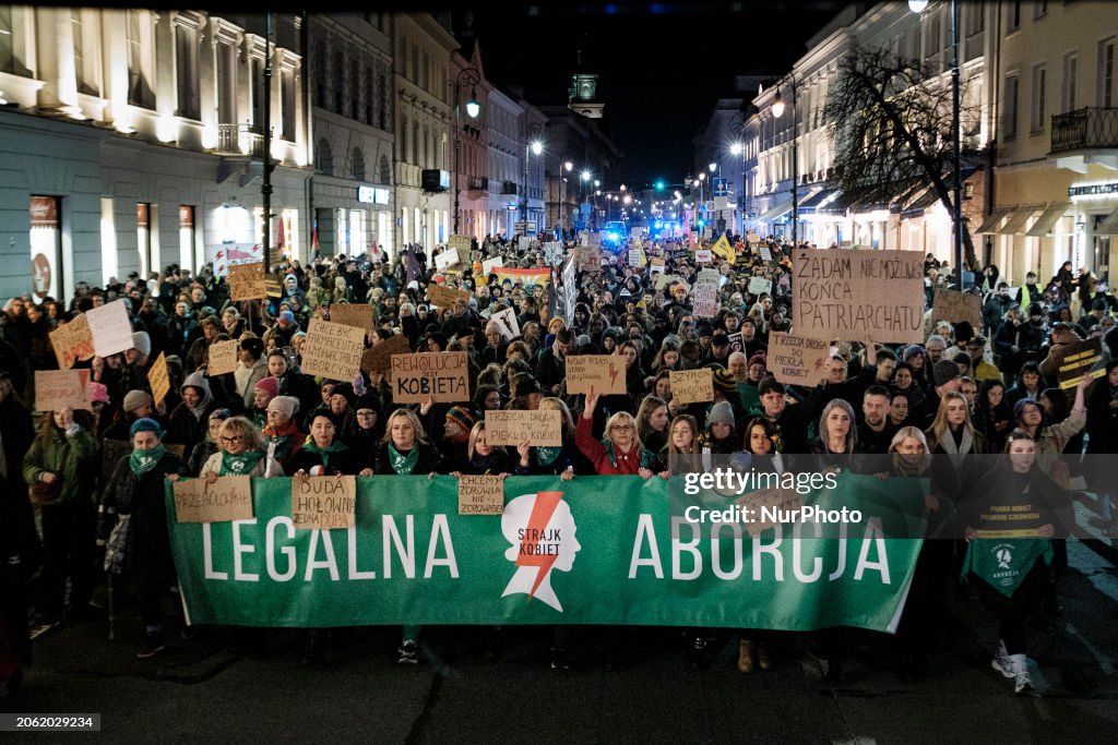 Pro-abortion Rally In Warsaw At Women's Day