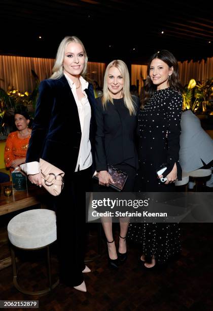 Lindsey Vonn, Jessica Sibley, CEO, TIME and Norah Weinstein attend TIME Women of the Year 2024 at The West Hollywood EDITION on March 05, 2024 in...