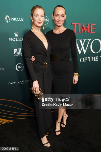 Carolyn Murphy and Amber Valletta attend TIME Women of the Year 2024 at The West Hollywood EDITION on March 05, 2024 in West Hollywood, California.