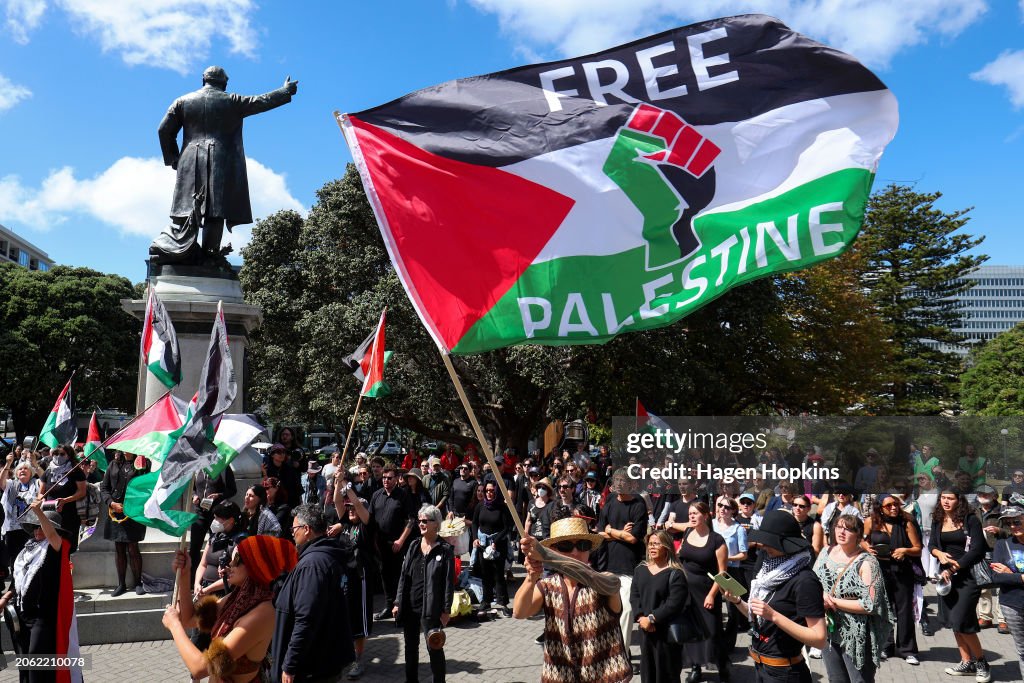 Pro-Palestinian Supporters Stage Protest