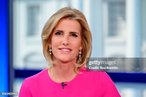 Laura Ingraham attends Fox News' Super Tuesday 2024 primary election coverage at Fox News Channel Studios on March 05, 2024 in New York City.