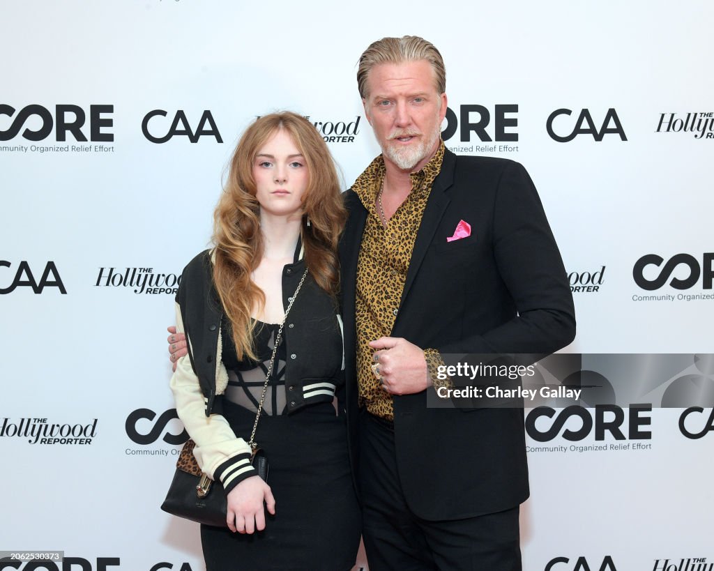 Camille Harley Joan Homme and Josh Homme attend CORE's Pre-Oscars