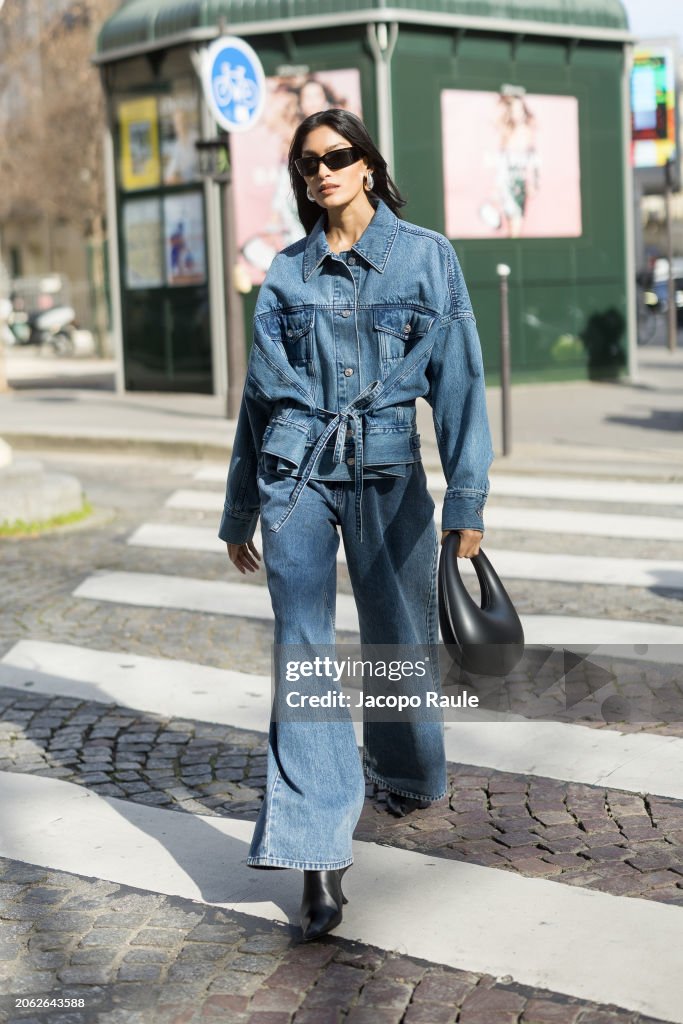 Street Style - Paris Fashion Week - Womenswear Fall/Winter 2024/2025 - Day Eight