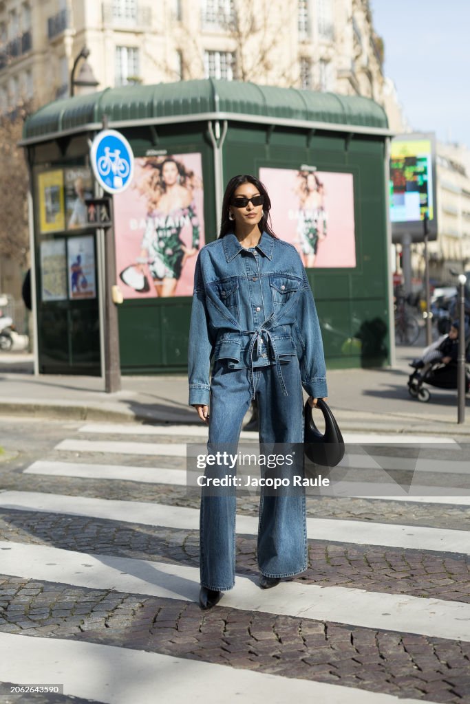 Street Style - Paris Fashion Week - Womenswear Fall/Winter 2024/2025 - Day Eight