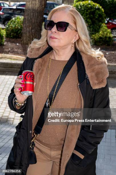 Barbara Rey leaving the Provincial Court of Madrid, on March 6 in Madrid, Spain.