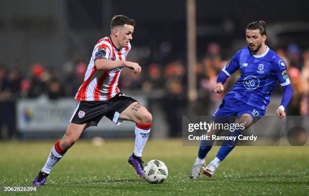 Derry , United Kingdom - 8 March 2024; Ben Doherty of Derry City during the SSE Airtricity Men's Premier Division match between Derry City and...