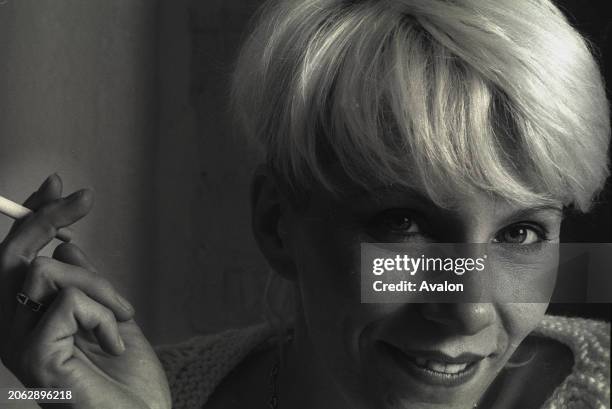 Cypriot-American model, actress, and journalist Angie Bowie, 1992.