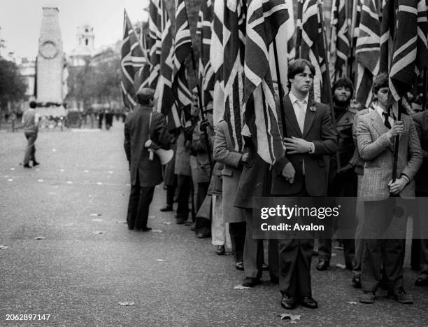 National Front at Cenotaph Remembrance Sunday, London, 1980.