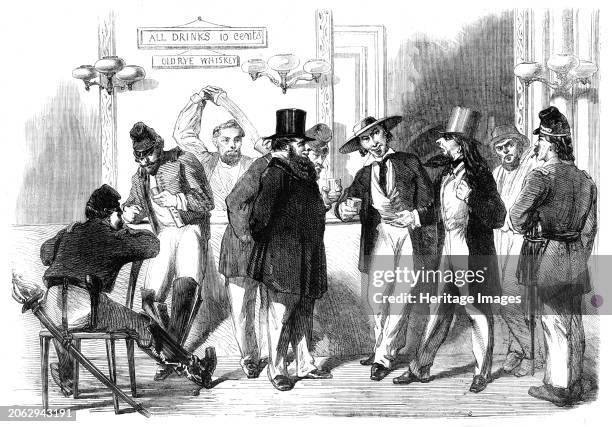 The Slidell and Mason Case argued at the American Bar - from a sketch by our special artist,1862. 'When the first intelligence reached here of the...