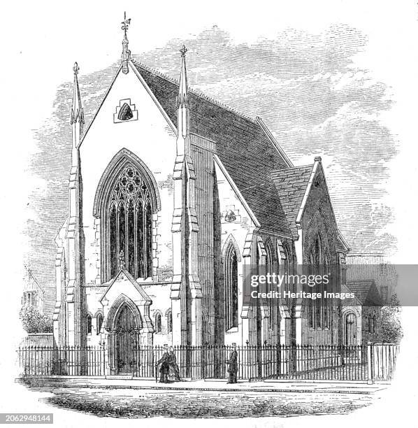 The German Evangelical Church, Halston-street, Lower-road, Islington, 1862. 'This church, which was erected by the zealous efforts of some of the...