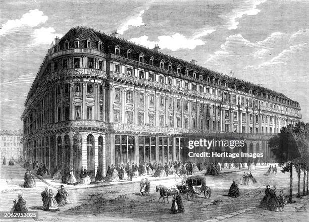 The Hotel de la Paix, Paris, 1862. 'The Hotel de la Paix...is situated on the north side of the Boulevard des Capucines...[it] is built in the form...