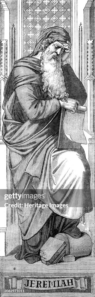 Figures Prepared By Baron Von Hess For A Painted Window In Glasgow Cathedral: Jeremiah