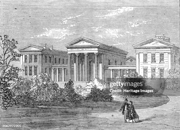 The London Orphan Asylum at Clapton, [East London], 1862. 'Dr. Reed...conceived the idea of an asylum for orphans, which was founded in 1813...the...