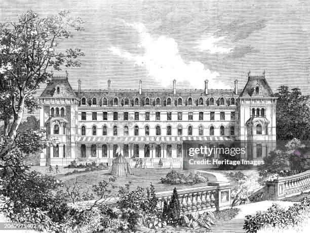 Hotel and Hydropathic Establishment about to be erected at Upper Norwood, [South London], 1862. 'The site...is within a few minutes' walk of the main...