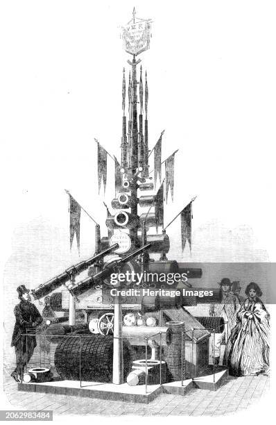 The International Exhibition: Trophy of Armstrong Guns and Coils from the Royal Gun Factories, Woolwich Arsenal, 1862. 'This magnificent trophy is...