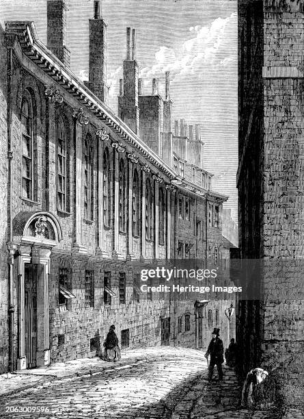 Merchant Taylors' School, Suffolk-lane, Cannon-street, City [of London], 1862. 'Merchant Taylors' School has no endowment but what it owes to the...