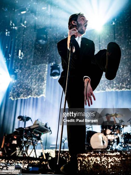 Tom Smith of Editors performs on stage at Afas Live on March 5, 2024 in Amsterdam, Netherlands. .