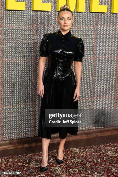 Chanel Cresswell attends the UK Series Global Premiere of "The Gentlemen" at the Theatre Royal Drury Lane on March 05, 2024 in London, England.