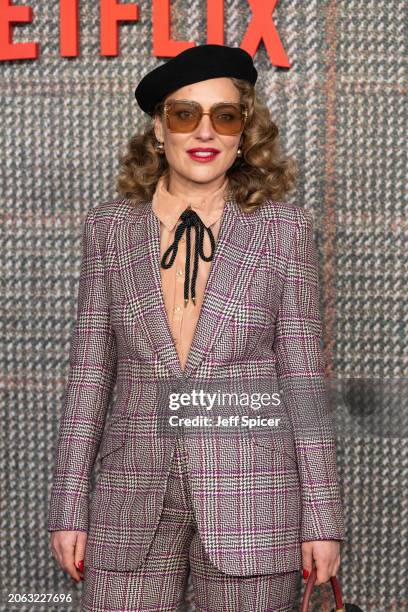 Martha Sitwell attends the UK Series Global Premiere of "The Gentlemen" at the Theatre Royal Drury Lane on March 05, 2024 in London, England.