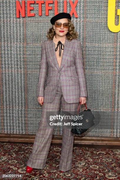 Martha Sitwell attends the UK Series Global Premiere of "The Gentlemen" at the Theatre Royal Drury Lane on March 05, 2024 in London, England.