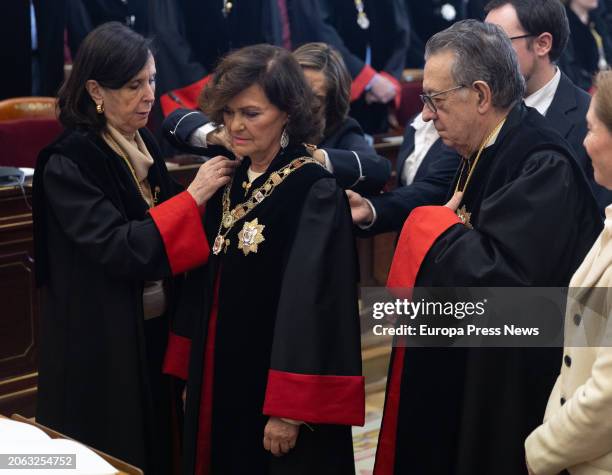 The elective councilor and former president of the Constitutional Court, Maria Emilia Casas Baamonde, the new president of the Council of State,...