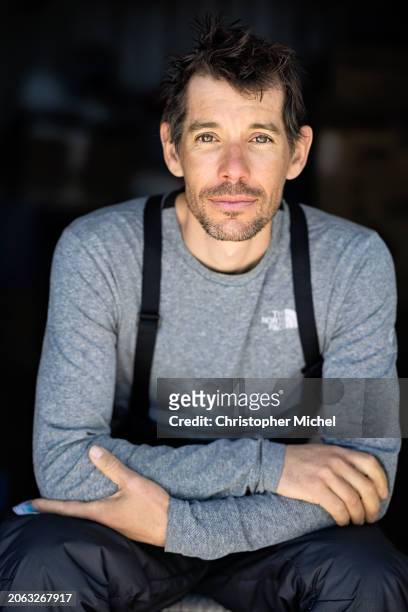 Climber Alex Honnold is photographed for The National Academies of Sciences, Engineering, and Medicine on January 9, 2023 on Union Glacier,...