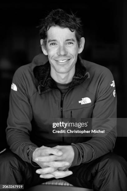 Climber Alex Honnold is photographed for The National Academies of Sciences, Engineering, and Medicine on January 10, 2023 on Union Glacier,...