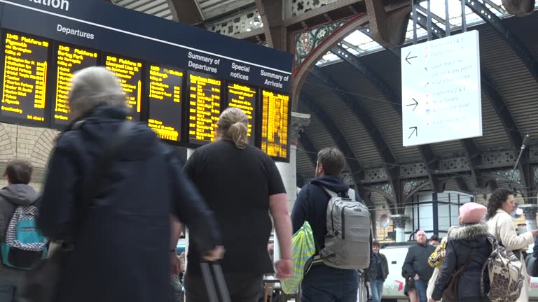 GBR: York Station stock shots