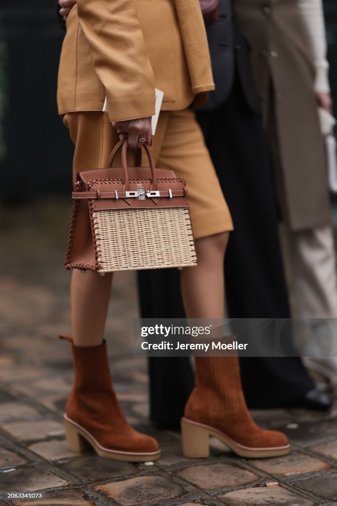Street Style - Paris Fashion Week - Womenswear Fall/Winter 2024/2025 - Day Six