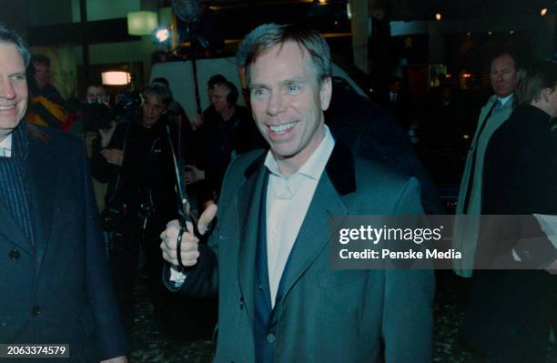 Tommy Hilfiger attends the opening party for a Tommy Hilfiger store on New Bond Street in London, England, circa late February 1999.