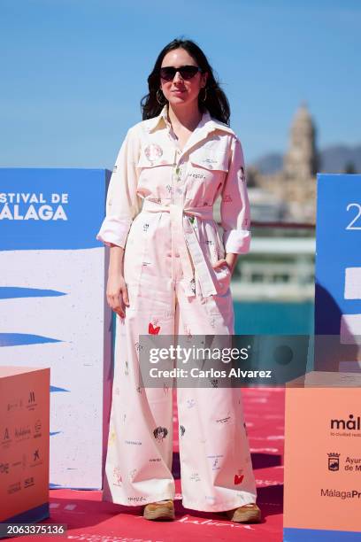 Macarena Sanz attends the 'El Hombre Bueno' photocall during the Malaga Film Festival 2024 at the Muelle 1 on March 06, 2024 in Malaga, Spain.