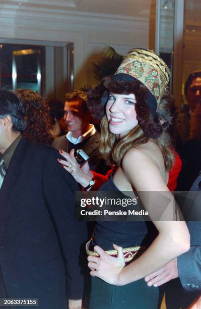 Alexandra Aitken attends the opening party for a Tommy Hilfiger store on New Bond Street in London, England, circa late February 1999.