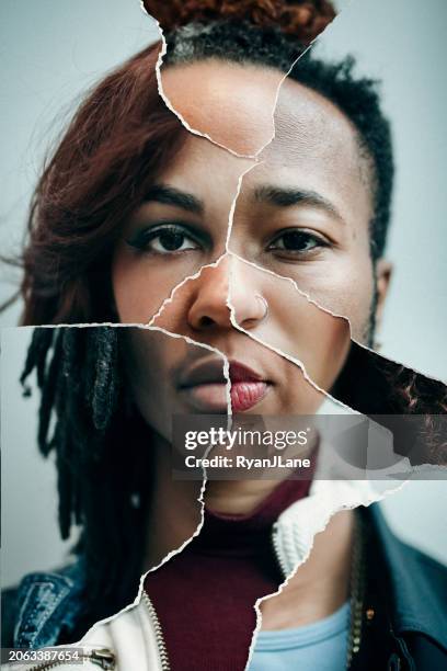 collage of faces with different skin tones - multiple faces stock pictures, royalty-free photos & images