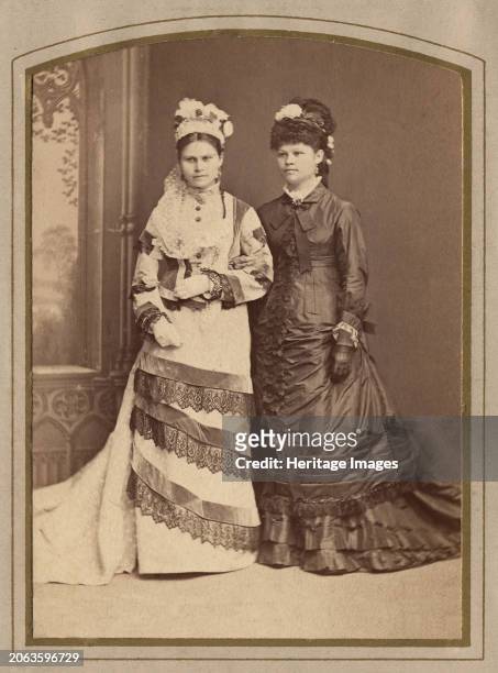 Photo of two young women, late 19th cent - early 20th cent. This collection of photographs and documents from the private archive of Sergei...