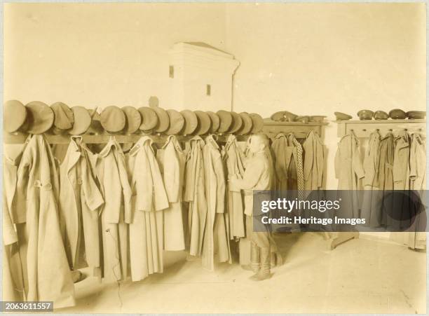 Ground floor of the main building. Changing room, 1898. From an album showing the buildings, grounds, and workshops of the Chita Vocational School....