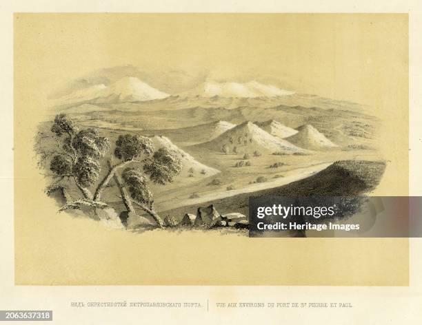 View of the Countryside near the Port of Petropavlovsk, 1856. From Puteshestviye po Vostochnoy Sibiri I. Bulychova. Chast' 1-ya. Poyezdka v Kamchatku...
