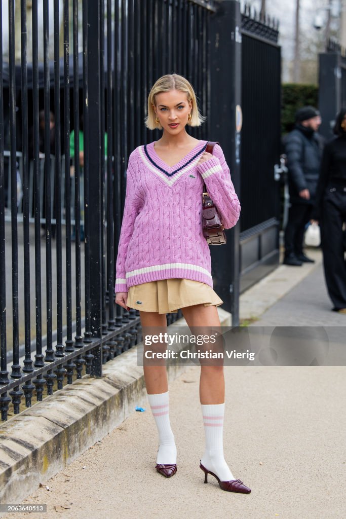 Street Style - Paris Fashion Week - Womenswear Fall/Winter 2024/2025 - Day Nine