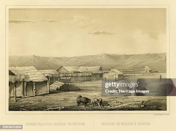 Fish Storehouses (Drying Racks) At Okhotsk