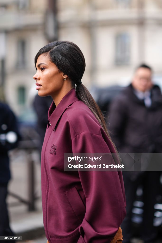 Street Style - Paris Fashion Week - Womenswear Fall/Winter 2024/2025 - Day Nine