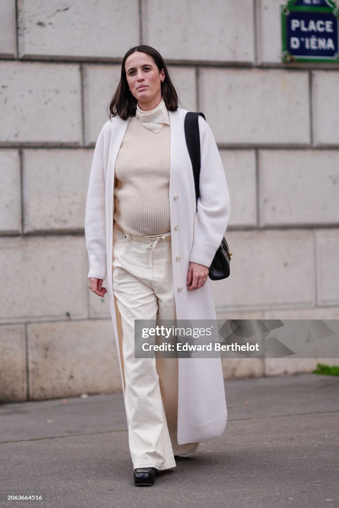 Street Style - Paris Fashion Week - Womenswear Fall/Winter 2024/2025 - Day Nine