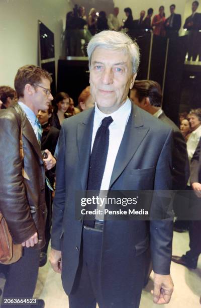 Nino Cerutti attends an opening party at the Nino Cerruti boutique in New York City on April 13, 1999.